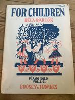 Béla Bartók - For Children, Piano Solo Vol. I, Gebruikt, Klassiek, Ophalen of Verzenden, Artiest of Componist