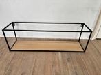 Wandrek van ijzer met houten plank, Ophalen, Zo goed als nieuw