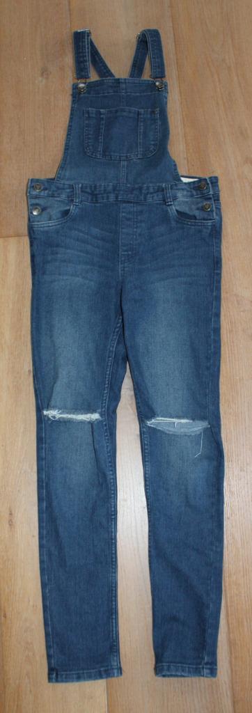 Spijkertuinbroek / salopet van Pepperts 152, Kinderen en Baby's, Kinderkleding | Maat 152, Gebruikt, Meisje, Broek, Ophalen of Verzenden