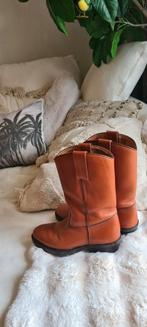Vintage cognac leren laarzen STONE HAVEN maat 40/41🍂, Ophalen of Verzenden, Zo goed als nieuw, Bruin, Hoge laarzen