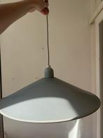 Vintage metalen hanglamp lichtgrijs gaas, Huis en Inrichting, Lampen | Hanglampen, Minder dan 50 cm, Zo goed als nieuw, Ophalen