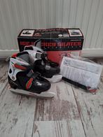 Nijdam ijshockey schaatsen verstelbaar maat 30-33, Sport en Fitness, Schaatsen, Ophalen of Verzenden, Zo goed als nieuw, IJshockeyschaatsen