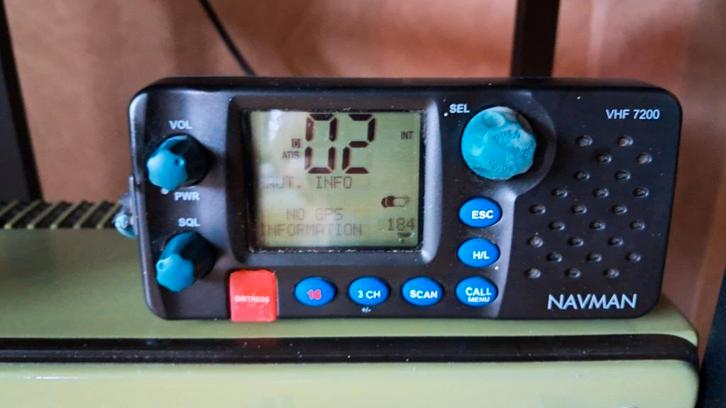 Navman 7200 VHF marifoon, Watersport en Boten, Navigatiemiddelen en Scheepselektronica, Zo goed als nieuw, Communicatie, Ophalen of Verzenden