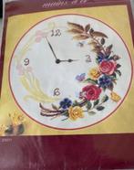 BORDUURPAKKET MAINS D'OR HORLOGE, Hobby en Vrije tijd, Borduren en Borduurmachines, Verzenden, Nieuw, Handborduren, Borduurpakket