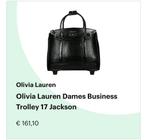 Olivia Lauren Trolley Zwart Croco - Zakelijke Laptoptas, 20 tot 30 cm, Zwart, Minder dan 40 cm, Minder dan 35 cm