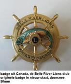 internationale LIONS CLUB, speld River Lions Ontario Canada, Verzamelen, Ophalen of Verzenden, Zo goed als nieuw, Speldje of Pin