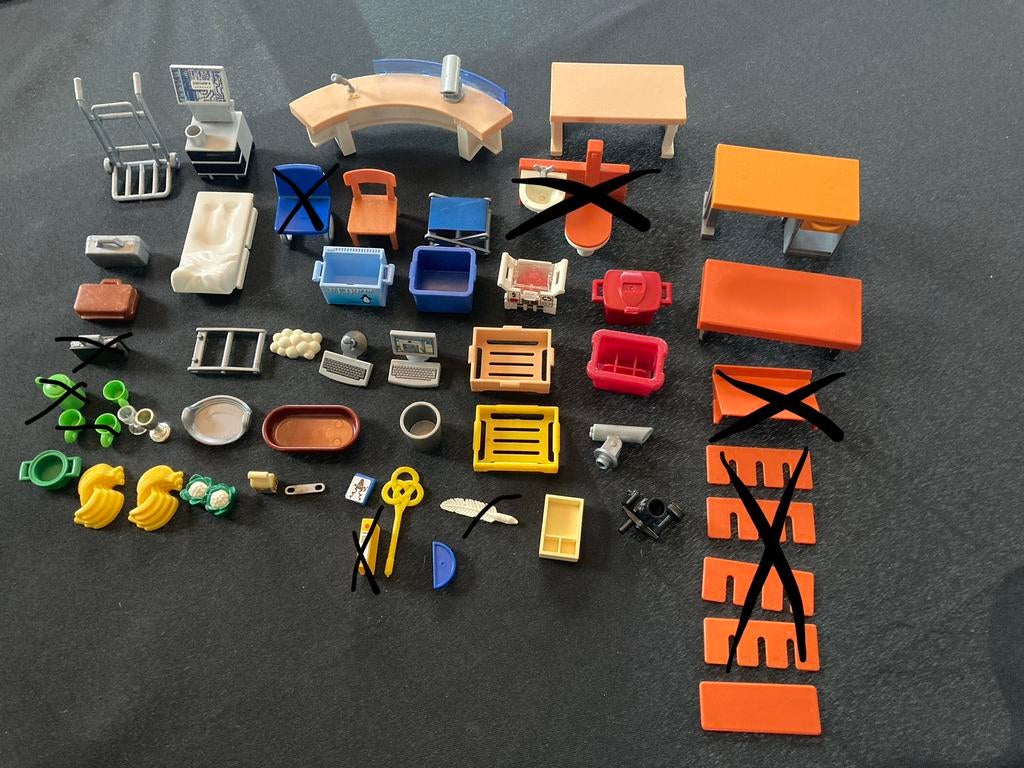 Playmobil divers huisraad., Ophalen of Verzenden, Zo goed als nieuw