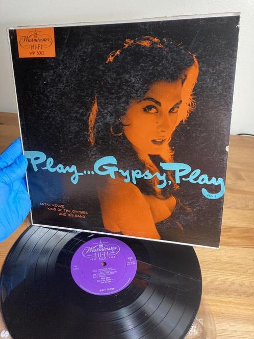 Ruil of koop Antal Locze "Play Gypsy Play" (LP 1956), Cd's en Dvd's, Vinyl | Wereldmuziek, Gebruikt, Overige soorten, 12 inch