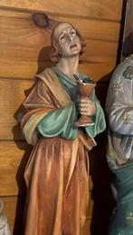 Antiek Johannes de Evangelist beeld 58 cm, Antiek en Kunst, Antiek | Religie, Verzenden