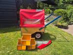 Te koop vrolijke bolderkar met 3 zitjes, Ophalen, Gebruikt