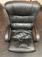 Zwarte bureaustoel, Huis en Inrichting, Bureaustoelen, Ophalen, Gebruikt, Zwart, Bureaustoel