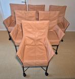 6 Montis Chaplin stoelen (Buffalo Leer Cognac lichte kleur), Ophalen, Gebruikt, Bruin, Vijf, Zes of meer stoelen