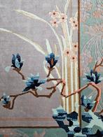 Handgeknoopt Oriental zijde tapijt floral turquoise 99x155cm, Huis en Inrichting, Stoffering | Tapijten en Kleden, 50 tot 100 cm