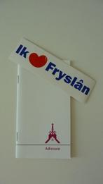 nieuw sticker Ik hou van Fryslân + adressenboekje ûleboerd, Ophalen, Nieuw, Overige typen