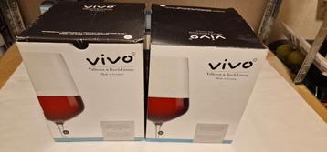 8 ah vivo villeroy en boch rode wijnglazen glas glazen  beschikbaar voor biedingen