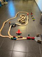 Houten treinbaan uitgebreide set trein + spoor houten rails!, Kinderen en Baby's, Speelgoed | Houten speelgoed, Ophalen of Verzenden
