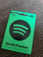 Spotify giftcard €60, Tickets en Kaartjes, Cadeaubon, Overige typen