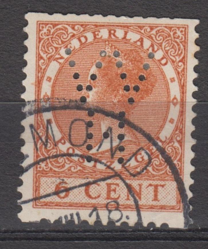 Rolzegel perfin VVH, Postzegels en Munten, Postzegels | Nederland, Gestempeld, T/m 1940, Verzenden