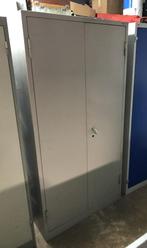 Metalen 2deurs kast, 100x40x199 cm, geen slot, Huis en Inrichting, Kasten | Roldeurkasten en Archiefkasten, Ophalen, Gebruikt