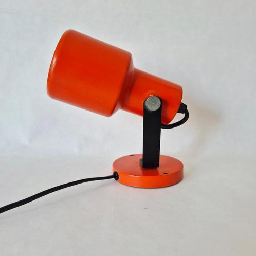 Vintage oranje spot, jaren 70 wand of plafondlamp, Huis en Inrichting, Lampen | Plafondlampen, Gebruikt, Metaal, Verzenden