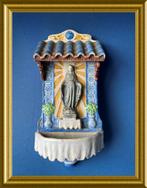 Oude grote majolica wijwaterbak/ wijwatervat, Antiek en Kunst, Ophalen of Verzenden