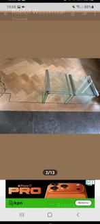Itali design glas.galotti en radice set, Huis en Inrichting, Tafels | Salontafels, Ophalen of Verzenden, Zo goed als nieuw, Rechthoekig