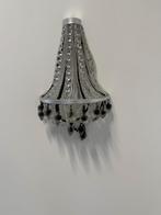 Wandlamp  zwart/kristal /grijs, Huis en Inrichting, Lampen | Wandlampen, Ophalen, Zo goed als nieuw, Glas, Chic