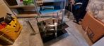 Tv meubel of stereo meubel., Ophalen, 55 tot 75 cm, Rechthoekig, Glas