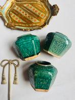 Vintage gemberpotten groen, Ophalen of Verzenden