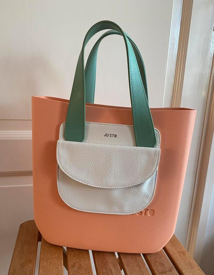 Zalmkleurige tas van het merk Just’o, Sieraden, Tassen en Uiterlijk, Tassen | Damestassen, Nieuw, Ophalen of Verzenden