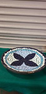 mozaiek schaal blauw wit, Huis en Inrichting, Woonaccessoires | Schalen en Manden, Ophalen of Verzenden, 'T Olde Gre-j, Info@toldegrej.nl