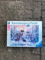 Ravensburger Puzzel - Wolven - 1000 Stukjes, Hobby en Vrije tijd, Denksport en Puzzels, Ophalen of Verzenden, Nieuw, Legpuzzel