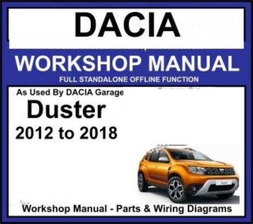 Dacia Duster Workshop manual Dialogys 4.72 op USB Stick, Auto diversen, Handleidingen en Instructieboekjes, Verzenden