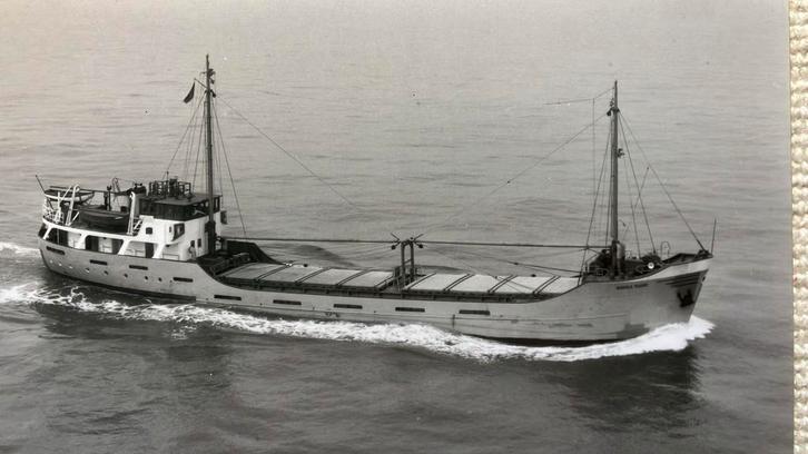 Vooruitgang Boot Alphen ex Arbon (1954)  grijze romp, Verzamelen, Scheepvaart, Ophalen of Verzenden