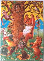 antieke puzzel Beren Duck Kat Konijn Klederdracht kleurling, Ophalen of Verzenden