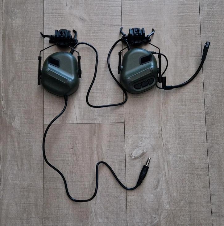 Replica Earmor militaire headset, Telecommunicatie, Portofoons en Walkie-talkies, Gebruikt, Toebehoren, Minder dan 2 km, Ophalen of Verzenden