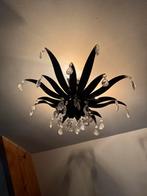 2x Arte Luce Italiaanse designlamp kristal druppels – zwart, Huis en Inrichting, Lampen | Hanglampen, Ophalen of Verzenden, Minder dan 50 cm