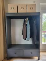 Kledingkast voor hangers, met twee lades - Ikea bryggja -, Huis en Inrichting, Kasten | Kledingkasten, Ophalen, Gebruikt, 50 tot 75 cm