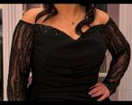 Elegante Zwarte Avondjurk / Galajurk 40/42, Kleding | Dames, Gelegenheidskleding, Galajurk, Zwart, Maat 42/44 (L), Ophalen of Verzenden