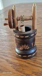Vintage Houten Waterput Handgesneden Decoratie, Ophalen of Verzenden