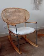 Schommelstoel rotan, Huis en Inrichting, Ophalen, Riet of Rotan, Bruin, Scandinavisch