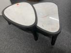 Salontafel Set Zwart Mangohout & Marmer, Ophalen, 50 tot 100 cm, Zo goed als nieuw, Overige vormen