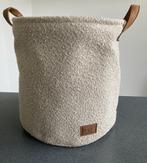 bouclé basket mand Jens met 2 hengsels NIEUW, Overige materialen, Mand, Rond, Nieuw