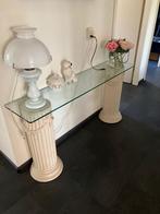 Sidetables, Huis en Inrichting, Tafels | Sidetables, Ophalen, Gebruikt, 100 tot 150 cm, Glas