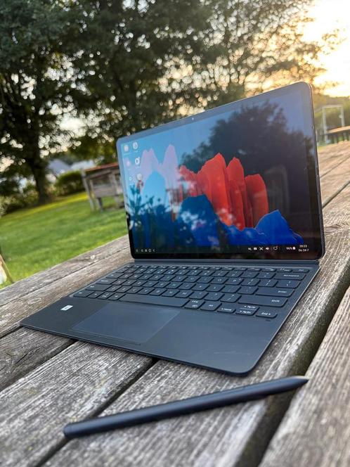 Samsung Galaxy Tab S7+ 256GB met Toetsenbord & Pen – Ideaal!, Computers en Software, Android Tablets, Zo goed als nieuw, Wi-Fi en Mobiel internet