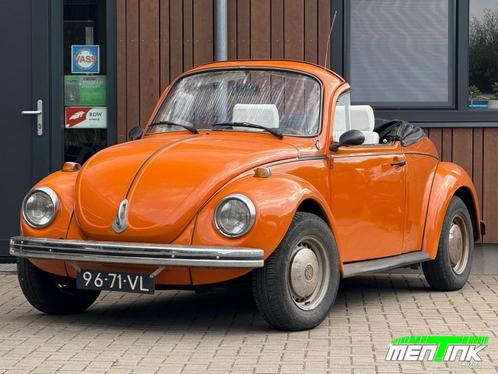 Volkswagen KEVER Cabrio ORANJE APK VRIJ, Auto's, Volkswagen, Bedrijf, Beetle (Kever), Benzine, Overige carrosserieën, Handgeschakeld