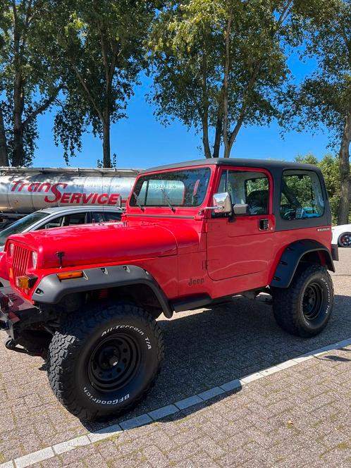 Jeep Wrangler 2.5 Hardtop + Softtop 4WD U9 1989 Rood, Auto's, Jeep, Particulier, Wrangler, Benzine, SUV of Terreinwagen, Handgeschakeld