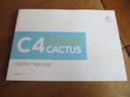 Instructieboek Citroen C4 Cactus incl. audio / navi 2017, Ophalen of Verzenden