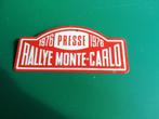 Rally monte carlo pers badge 1976, Verzamelen, Automerken, Motoren en Formule 1, Ophalen of Verzenden, Auto's