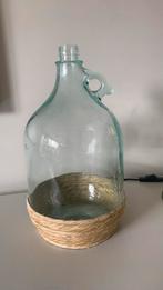 Vintage gistingfles, Huis en Inrichting, Woonaccessoires | Vazen, Overige kleuren, Ophalen of Verzenden, Minder dan 50 cm, Glas